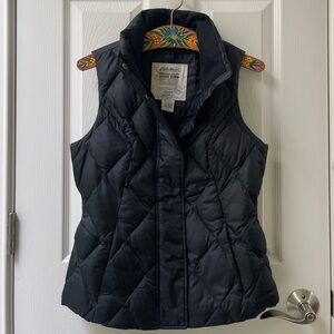 Eddie Bauer Women's Quilted Black Vest